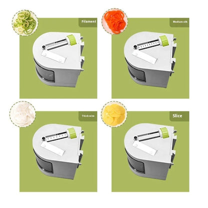 Multifunctional kitchen grater with 4 drum blades for safe, efficient food preparation