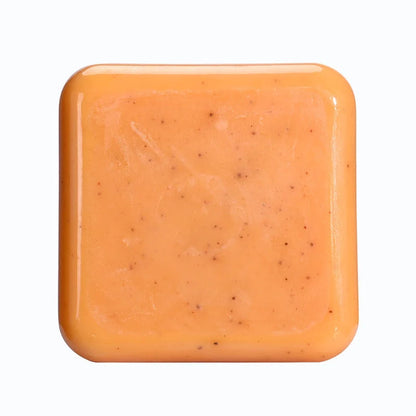 Frosted Handmade Cleansing Bath Turmeric Soap with natural ingredients for skin brightening