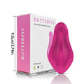 Rose red wearable female massager with APP remote control and USB charging