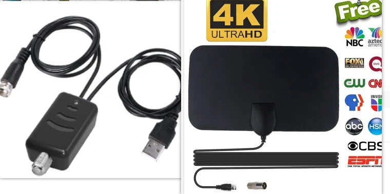 Mini HDTV indoor antenna for European and American digital TV with black box packaging