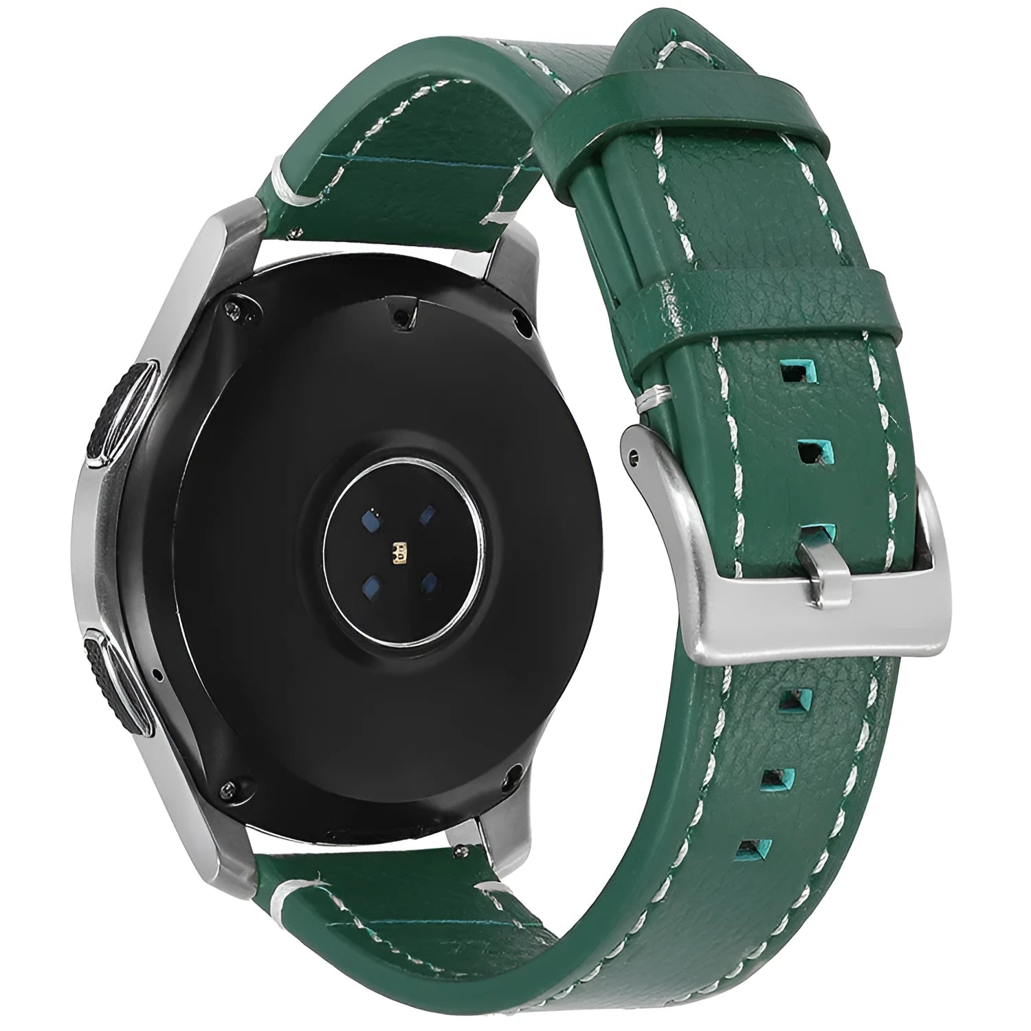 Leather watch strap in double-sided head layer cowhide, available in seven colours and six widths from 18mm to 24mm