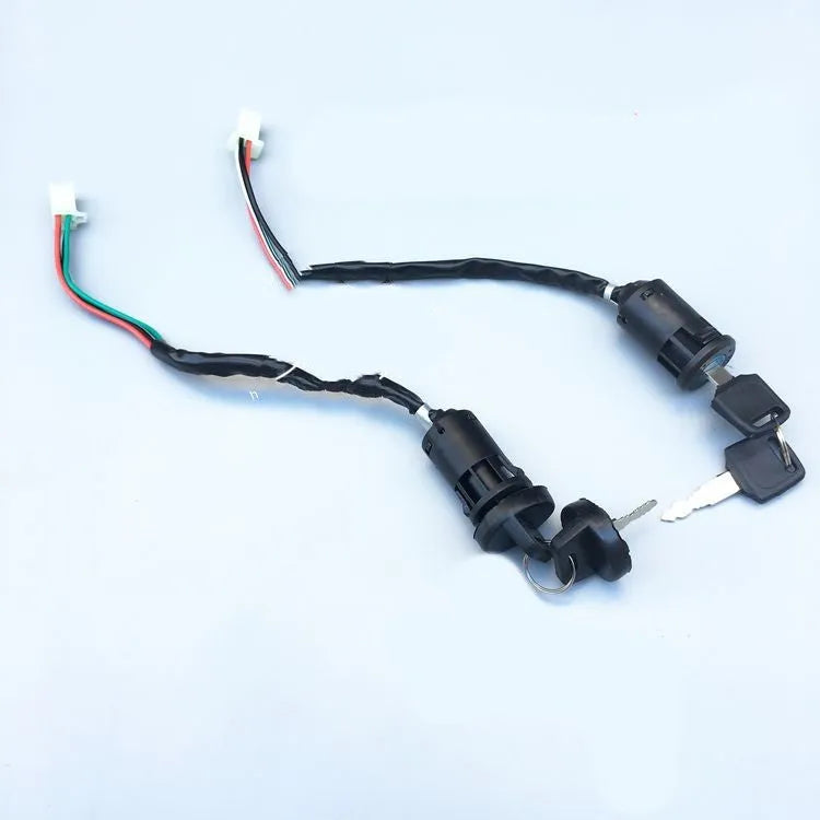 Waterproof electric car door lock actuator with wiring connectors for central locking system