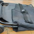 Black aluminium alloy foldable pet stretcher unfolded to 120cm length for large dog emergency transport