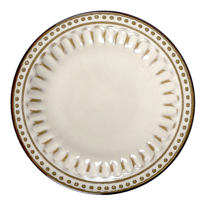 Ceramic Western Food Plate Set of 6 for versatile dining