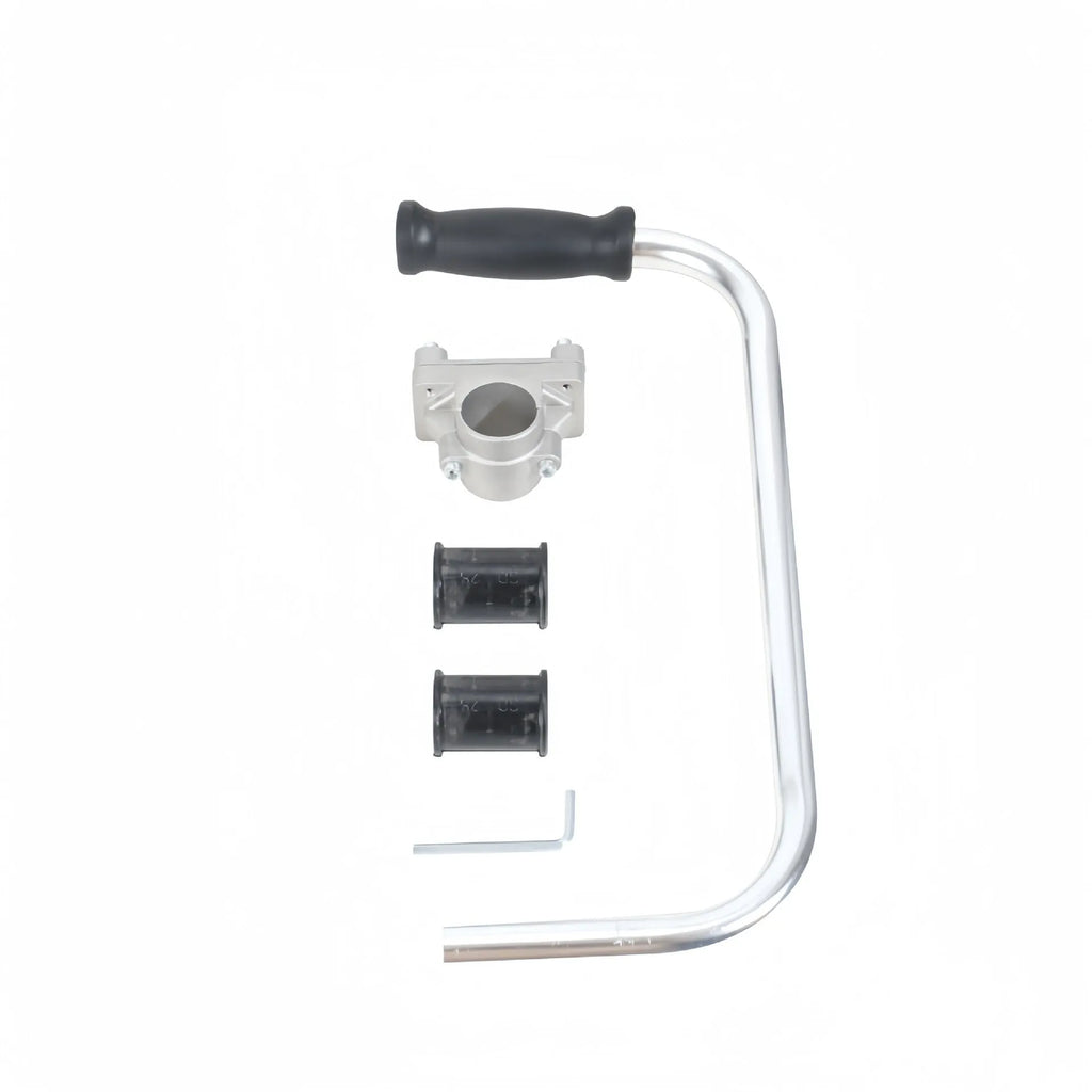 Adjustable aluminium auxiliary handle for brush cutter and lawn mower garden tool pruning accessory