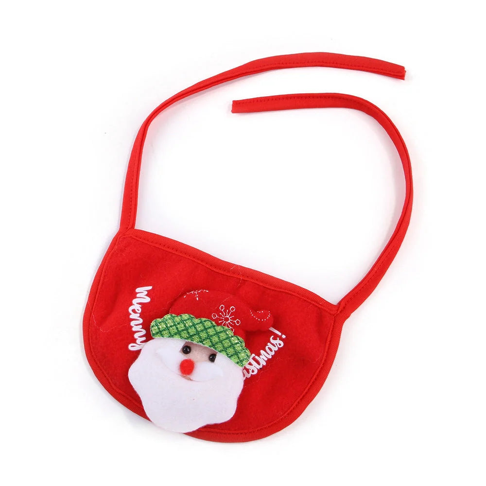 Christmas pet costume with velvet fabric and festive antlers