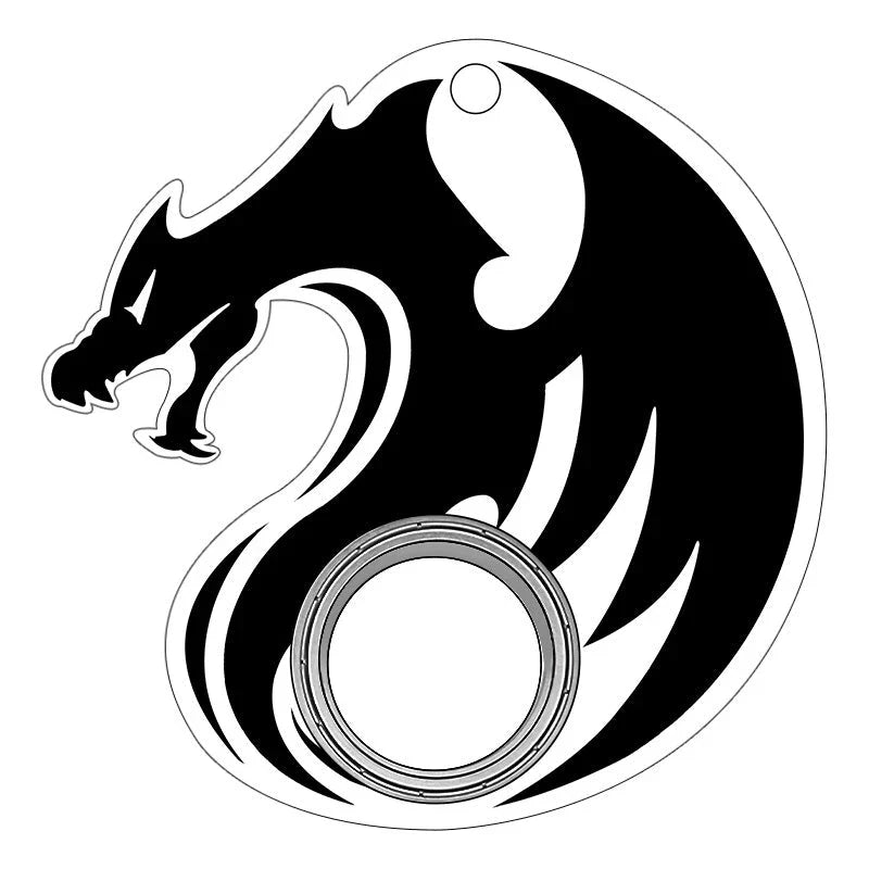 Original Puzzle Gyro Fidget Spinner Keychain for stress relief and focus improvement