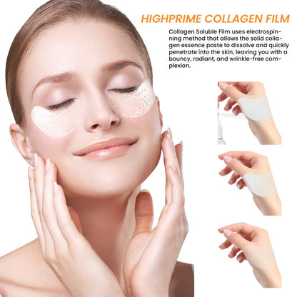 Collagen water-soluble facial mask with hyaluronic acid for 15-20 minute hydrating treatments