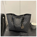 Western style black PU leather shoulder bag with sewing thread details and polyester lining.