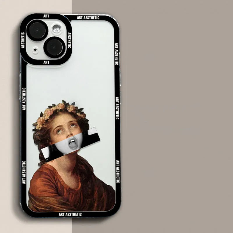 Simple TPU dustproof phone case for iPhone, colour option T11, side view showing port cutouts