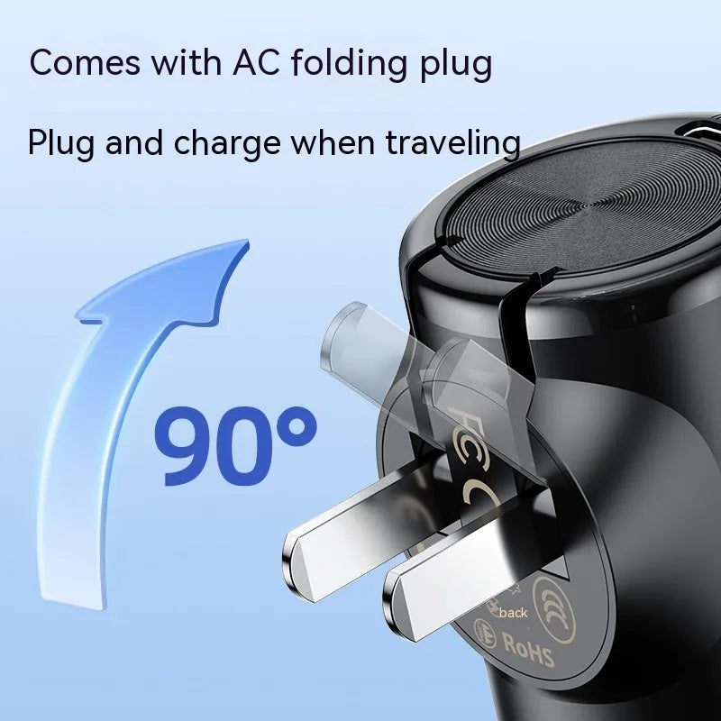 20W fast charge mobile power supply with built-in cable, 5000mAh, ABS PC, compact 150x75x46mm