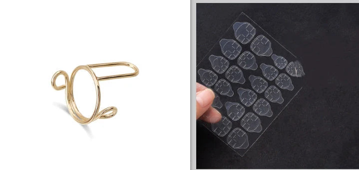 Transparent nail stickers with jelly glue for seamless nail art application