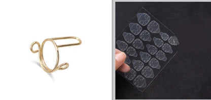 Transparent nail stickers with jelly glue for seamless nail art application