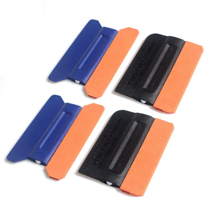 Car colour changing film scraper tool with ABS handle and four scraping material options