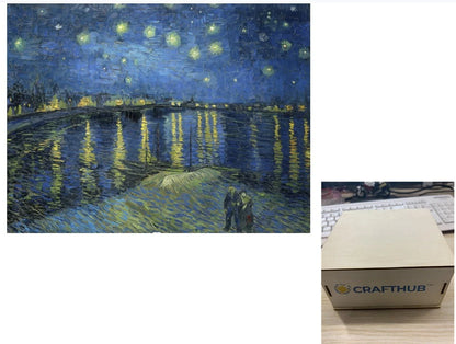 Animal Puzzle Craft Hub A3 Size Wooden Box for puzzle storage and display