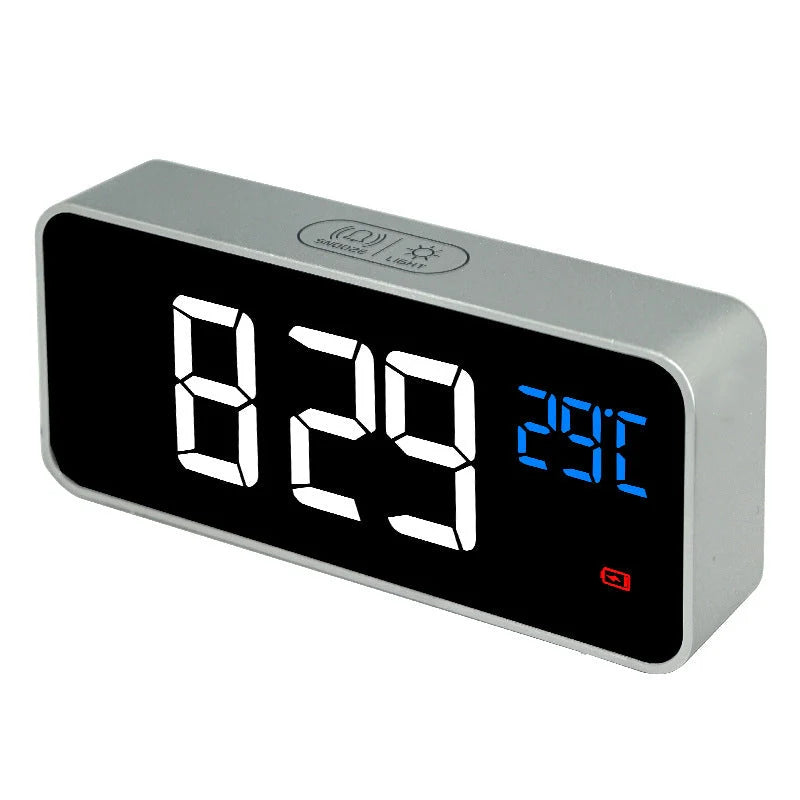 Multifunctional radio projection alarm clock with LED display and USB port