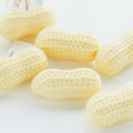 Dog Simulation Peanut Toy TPR squeaker 14x8cm 130g for small medium dogs, as shown colour