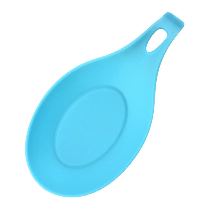 Silicone Spoon Mat in various colours for kitchen heat insulation and easy cleanup
