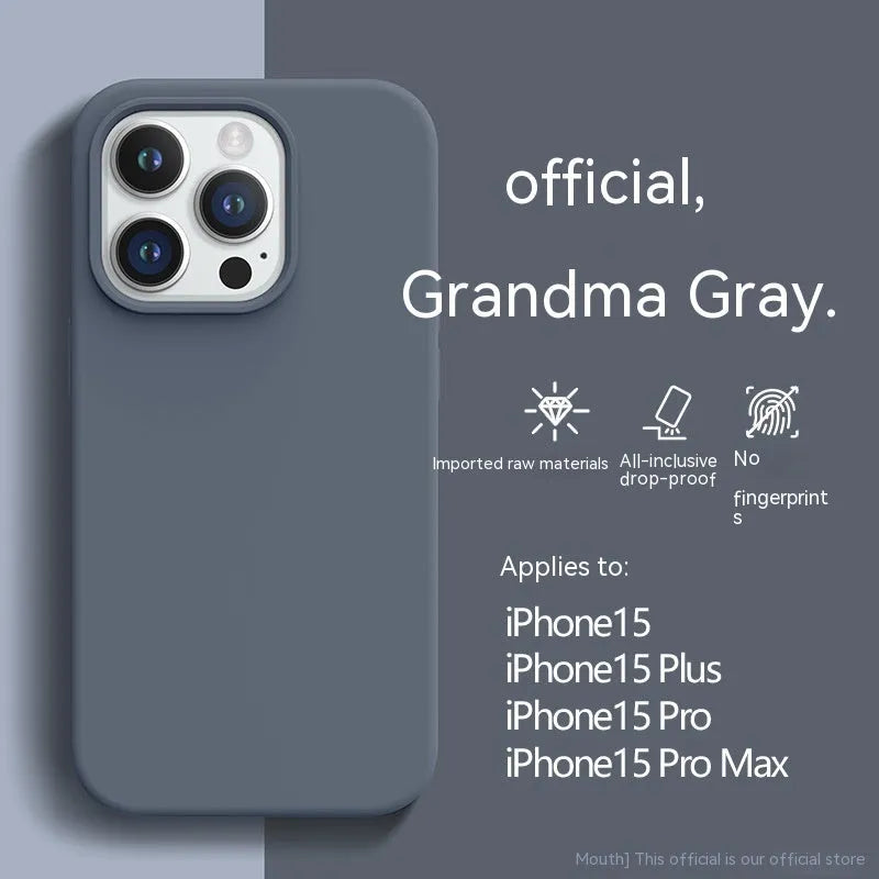 Liquid silicone frosted phone case for iPhone 11-14 – Sunflower colour with anti-fingerprint surface