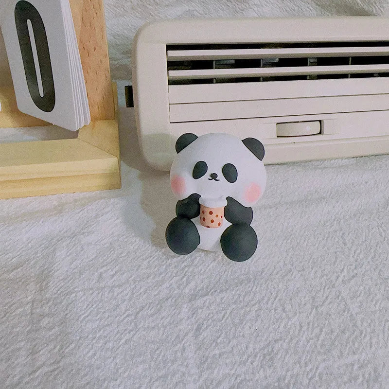 Cute panda car vent perfume decoration for aromatherapy and odour removal