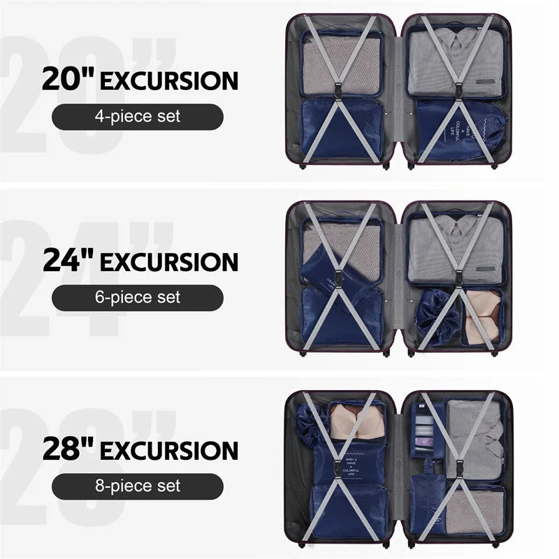 Home Fashion Simple Solid Colour Storage Bag Set in various colours