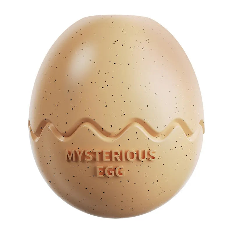 Bite-resistant TPR dog slow feeder in dinosaur egg shape available in five colours
