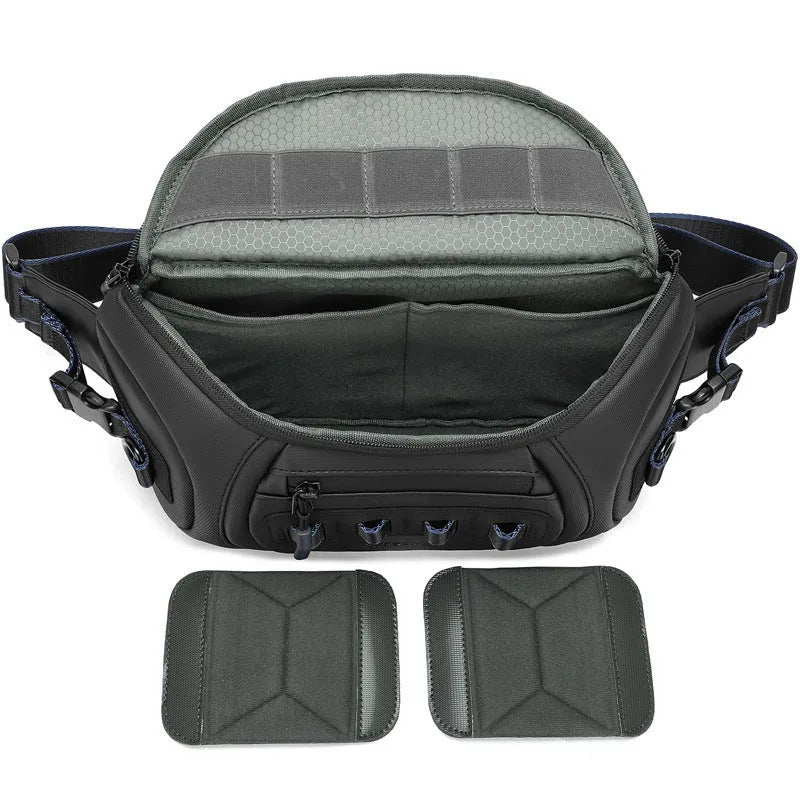 Oxford cloth waterproof camera shoulder bag in black grey or green for DSLR equipment