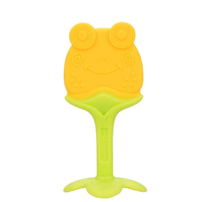 Food grade silicone banana teether toy for babies, safe and soothing for teething
