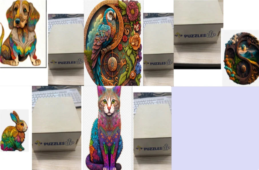 Animal Puzzle Puzzlesup A3 Size With The Box - Detailed wooden puzzle for creative minds