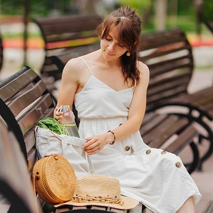 Sublimation canvas single shoulder bag with thermal transfer printing, durable and lightweight for shopping.