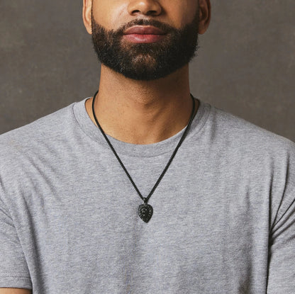 Stainless steel compass pendant necklace with 53cm chain