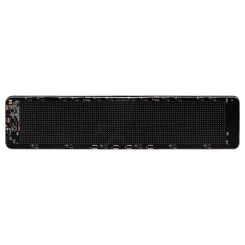 LED smart bumper sticker expression screen with soft film display showing a digital message