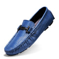 Men's casual leather shoes with a flat rubber sole in multiple colour options.