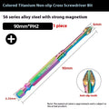 S6 colour titanium anti-slip cross screwdriver head alloy steel 50mm 70mm 90mm 100mm length options