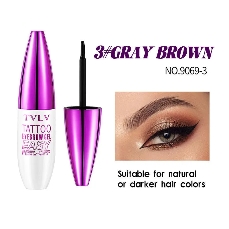 Waterproof sweatproof tear and pull eyebrow cream 12g in three shades 01 brown 02 light brown 03 black