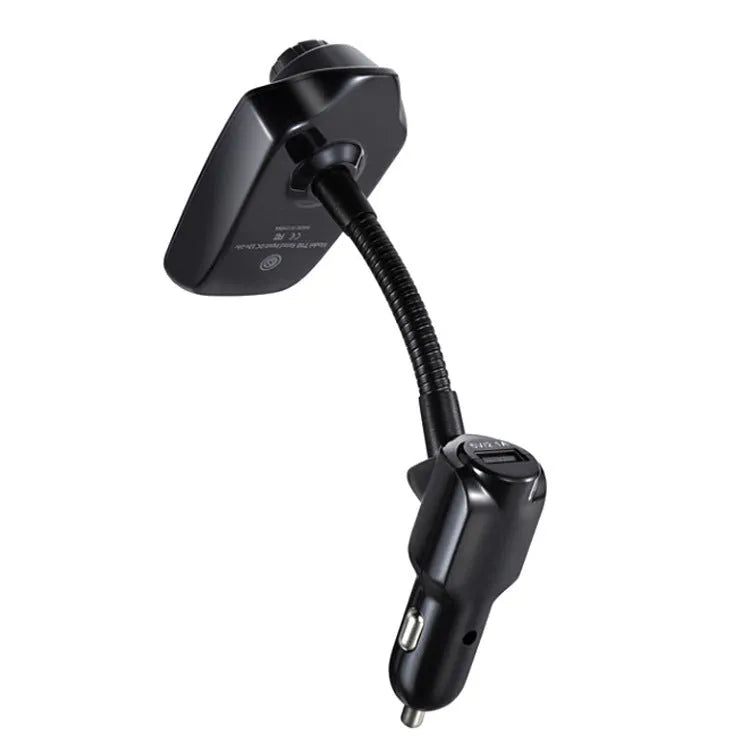 Black car MP3 Bluetooth player FM transmitter for hands-free audio streaming