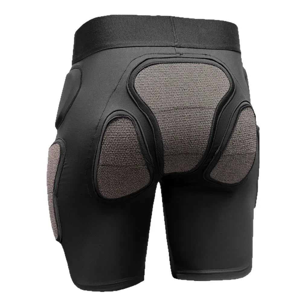 X-ray diffraction ski protective hip pad and knee pad set for impact absorption in sports