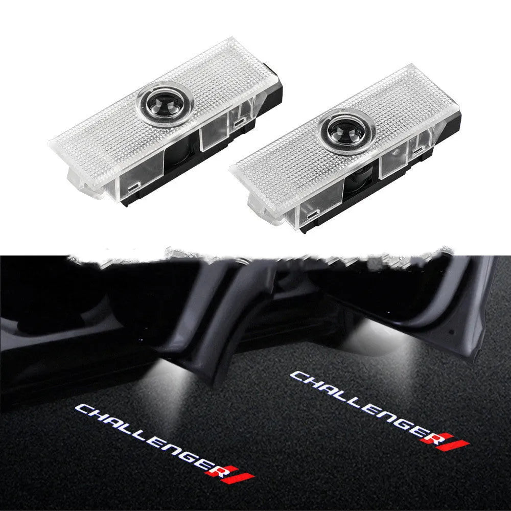 Dodge Challenger SRT LED door laser projection light with PC aluminium housing white 5W
