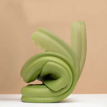 Women's summer EVA slippers with thick sole in multiple colours for home and bathroom use