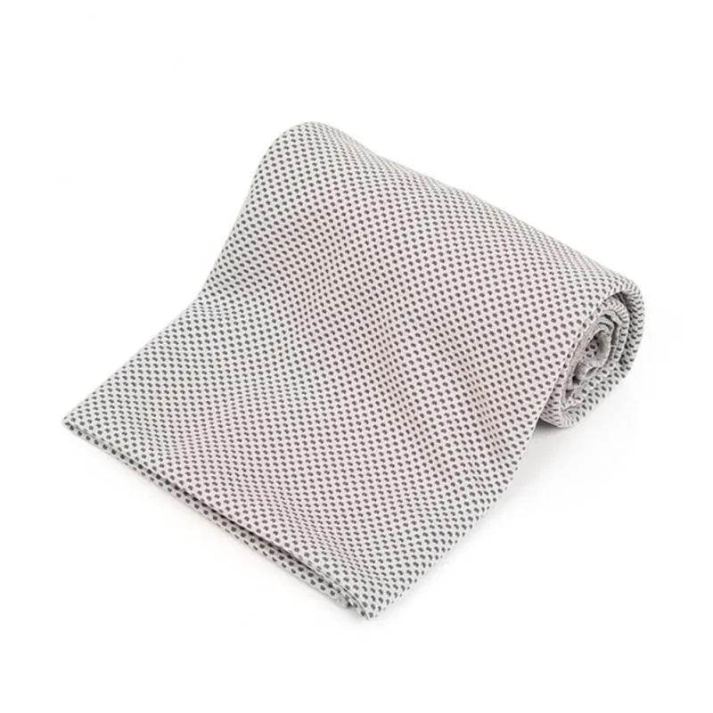 Blue sports cooling towel 30x90cm soft microfiber mesh for gym running camping