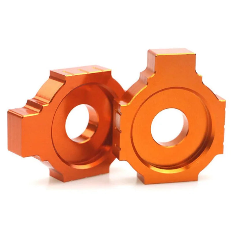 Orange KTM motorcycle rear fork regulator screw kit for Duke 200, 390, 990 models