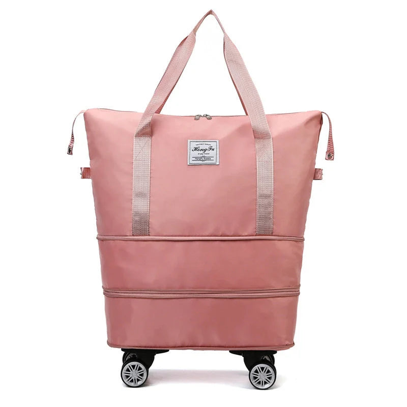 Universal Wheel Travel Bag with double-layer dry and wet separation in various colours