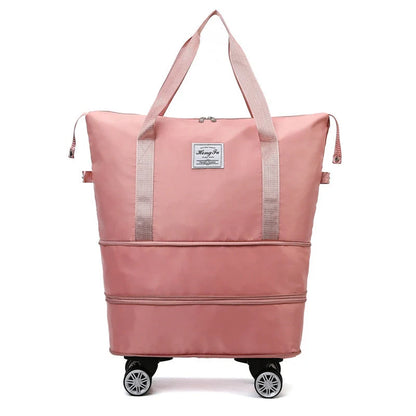 Universal Wheel Travel Bag with double-layer dry and wet separation in various colours