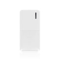 Black or white 20000mAh power bank with multiple USB ports showing dimensions 140mm x 69mm