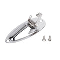Black and silver alloy ST boat socket for electric guitar and bass input jack.