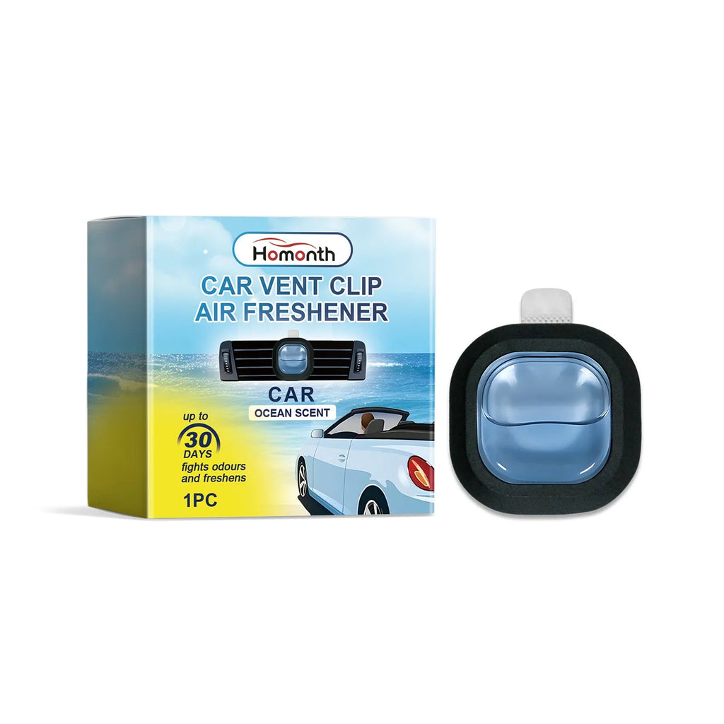 Car air outlet aromatherapy clip attached to a vehicle air vent, 20g lasting fragrance deodoriser with solvent and essence