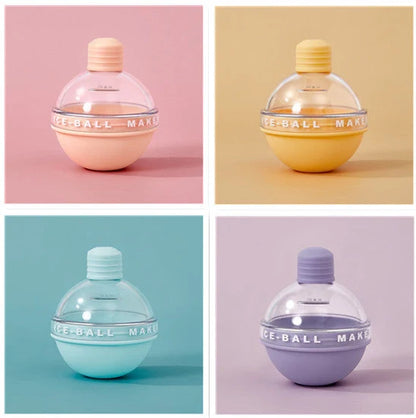 Food grade silicone ice ball mold for creating slow-melting spherical ice cubes