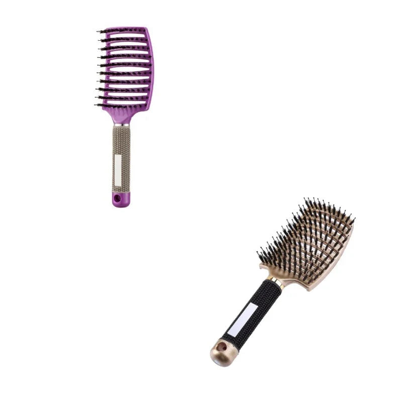 Ultra-Soft Detangling Hair Brush with Scalp Massage - Premium Bristles and Nylon for Effortless Tangle-Free Hair