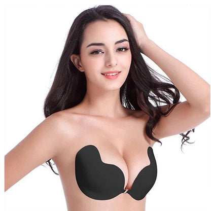 Deep V Invisible Bra with Mango Cup for seamless support under swimwear or dresses