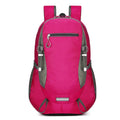 Nylon waterproof light travel backpack with air cushion belt, 32x17x52cm, unisex, solid colour, grey